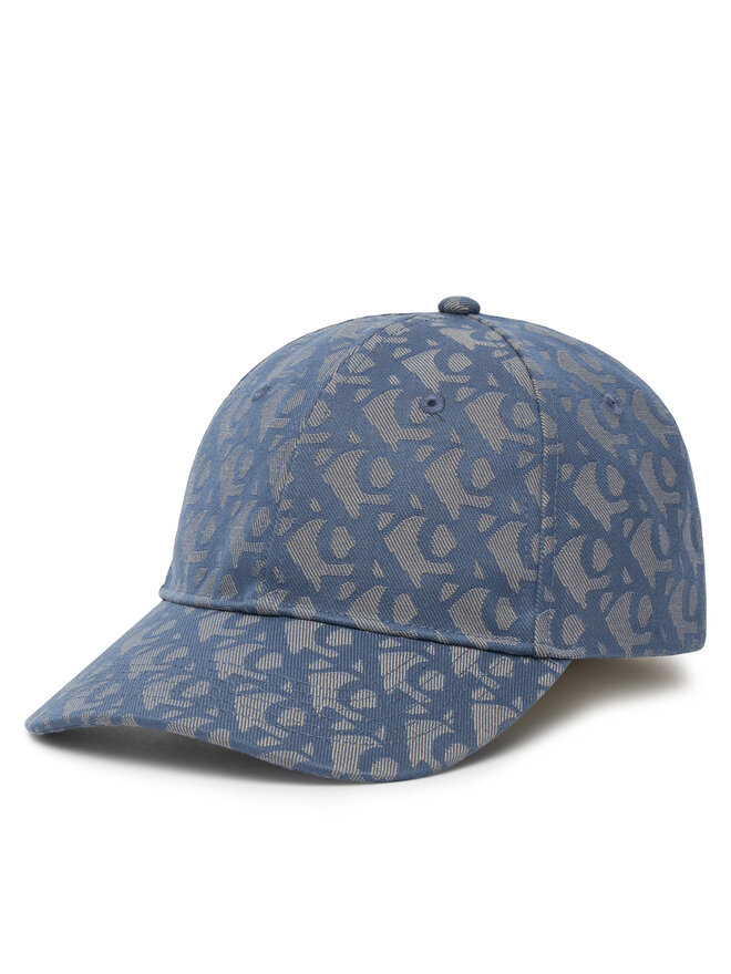 Calvin Klein Czapka z daszkiem Calvin Klein Aop 6 Panel Baseball Cap LV04K5058G Niebieski