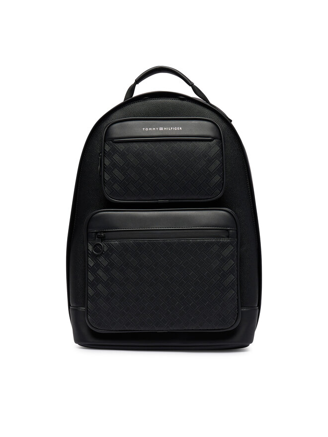 Tommy Hilfiger Rucksack Tommy Hilfiger Th Modern Monogram Backpack AM0AM14683 Schwarz