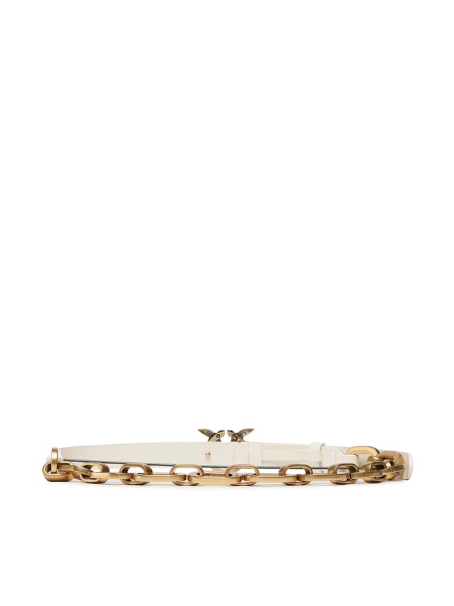 PINKO Cintura da donna Pinko Love Day Macro Chain H2 Belt PE 23 PLT01 100139 A0F1 Bianco