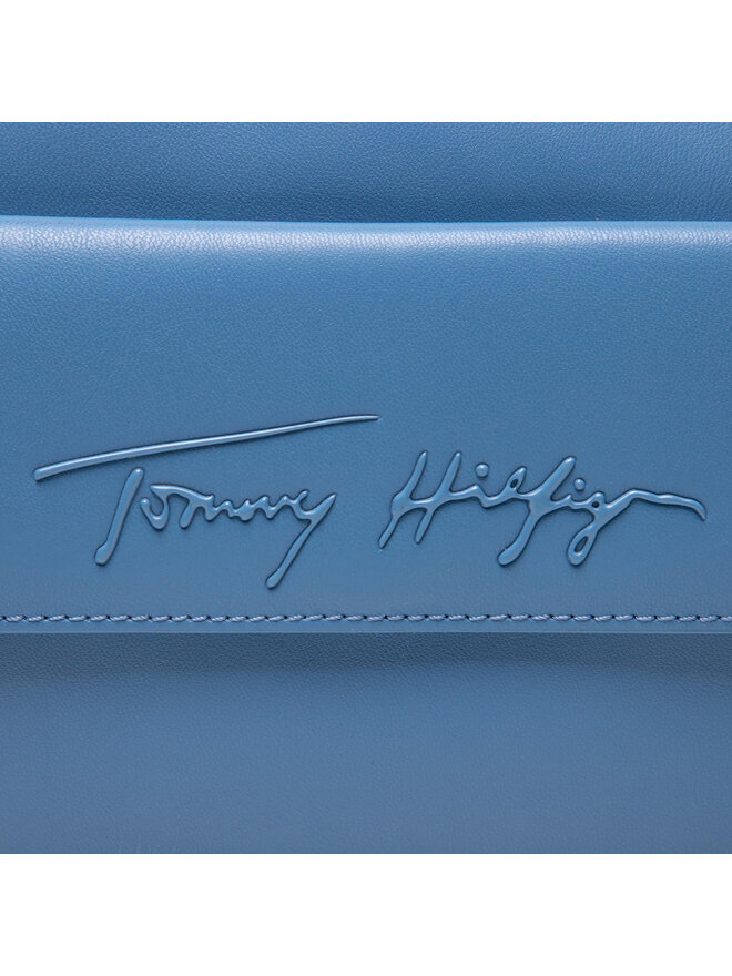 Tommy Hilfiger Ročna torba Tommy Hilfiger Iconic Tommy Camera Bag Sign AW0AW10958 Modra