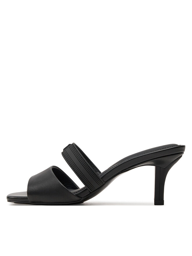 Tommy Hilfiger Ciabatte Tommy Hilfiger Sporty Leather Mule FW0FW07640 Nero