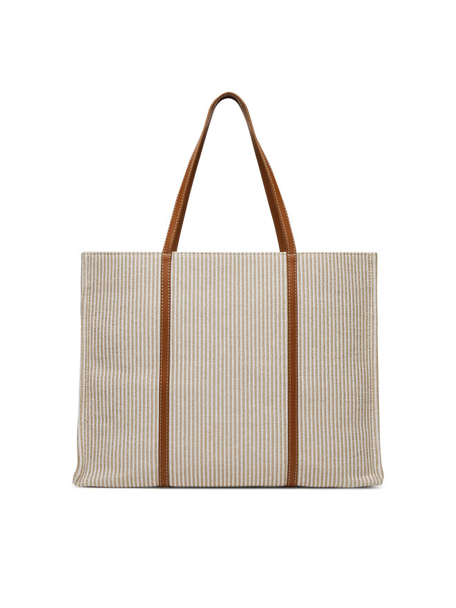 Tommy Hilfiger Bolso Tommy Hilfiger Th Premium Beach Le Tote AW0AW17418 Beis