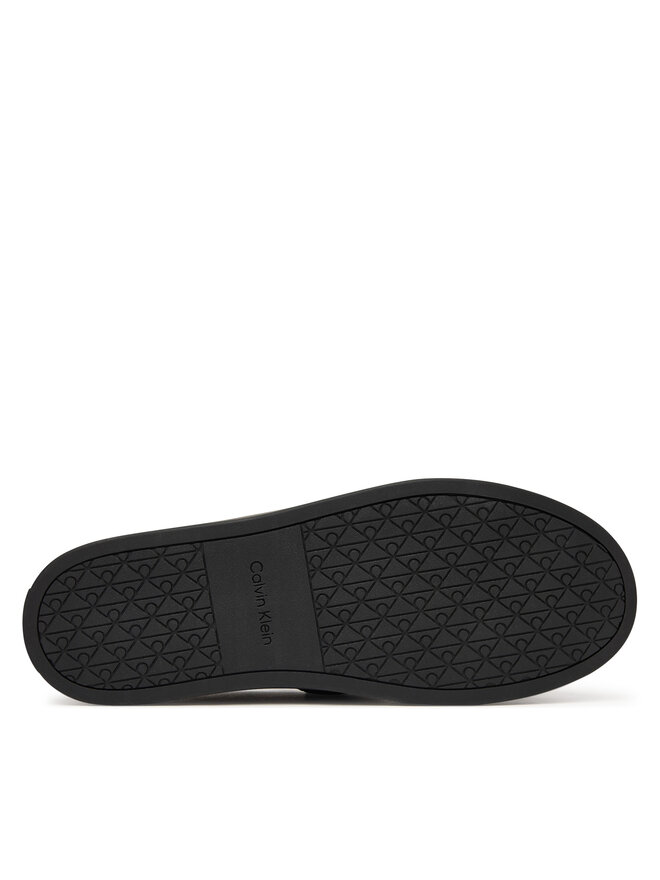 Calvin Klein Slipper Calvin Klein Hybrid Clean Loafer Band Tum Lth HM0HM02184 Schwarz