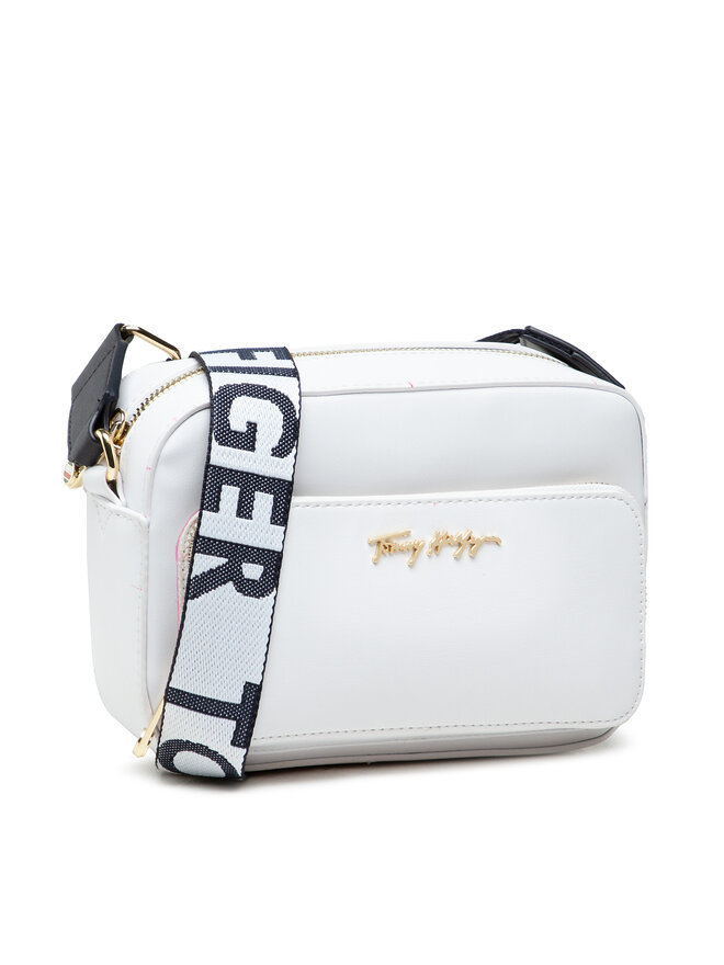 Tommy Hilfiger Handtasche Tommy Hilfiger Iconic Tommy Camera Bag Sg AW0AW12207 Weiß