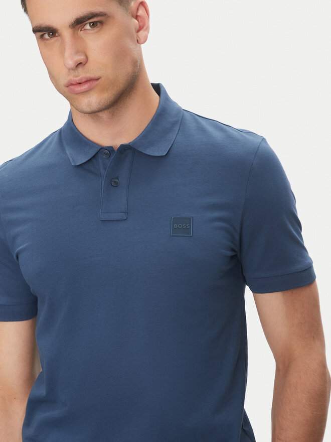 BOSS BOSS Поло Passenger 50507803 Голубий Slim Fit