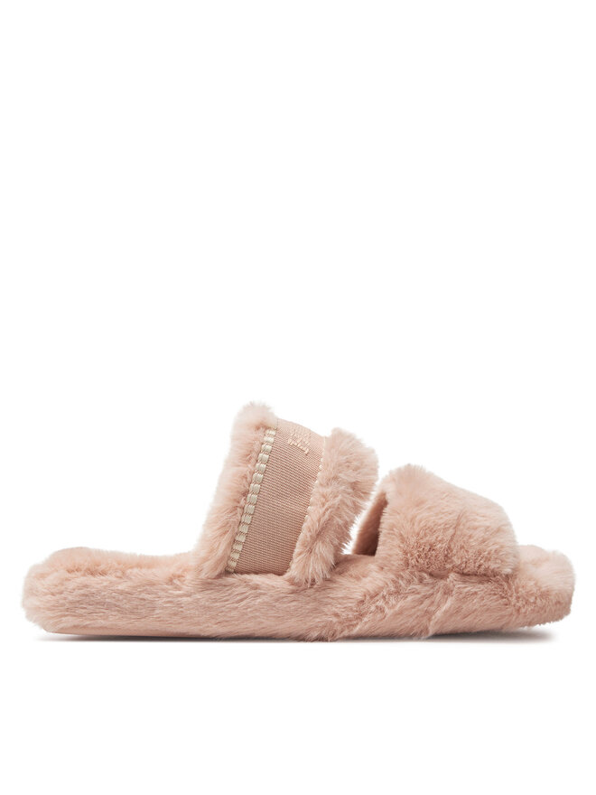Tommy Hilfiger Pantofole Tommy Hilfiger Fur Basics Slipper FW0FW08343 Rosa