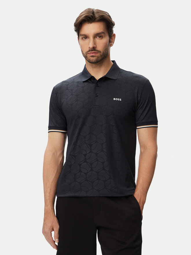 BOSS BOSS Poloshirt Game 1 50564785 Dunkelblau Slim Fit