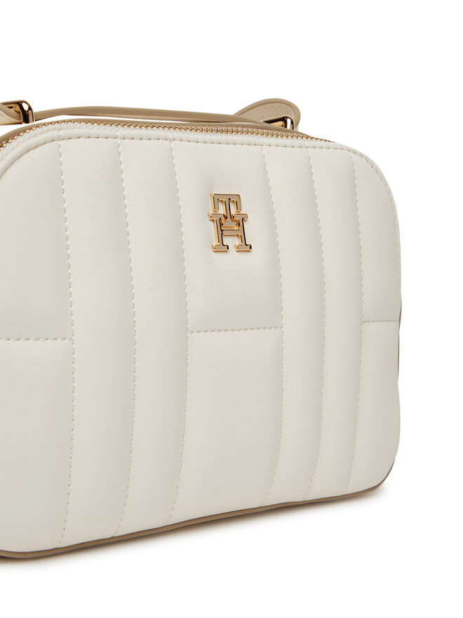 Tommy Hilfiger Kabelka Tommy Hilfiger Th Feminine Conv Camera Bag AW0AW17453 Écru
