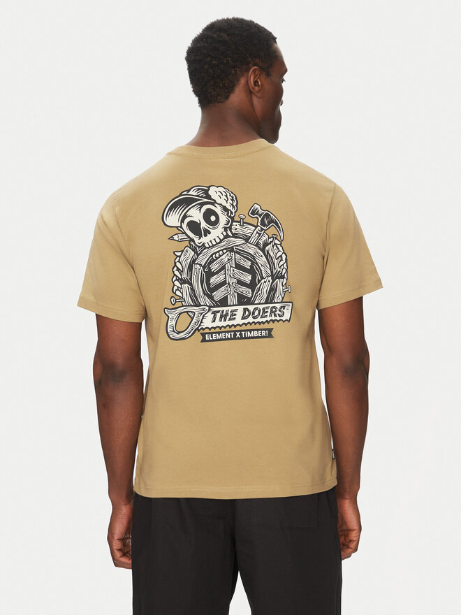 Element Element Camiseta ELYZT00519 Caqui Regular Fit