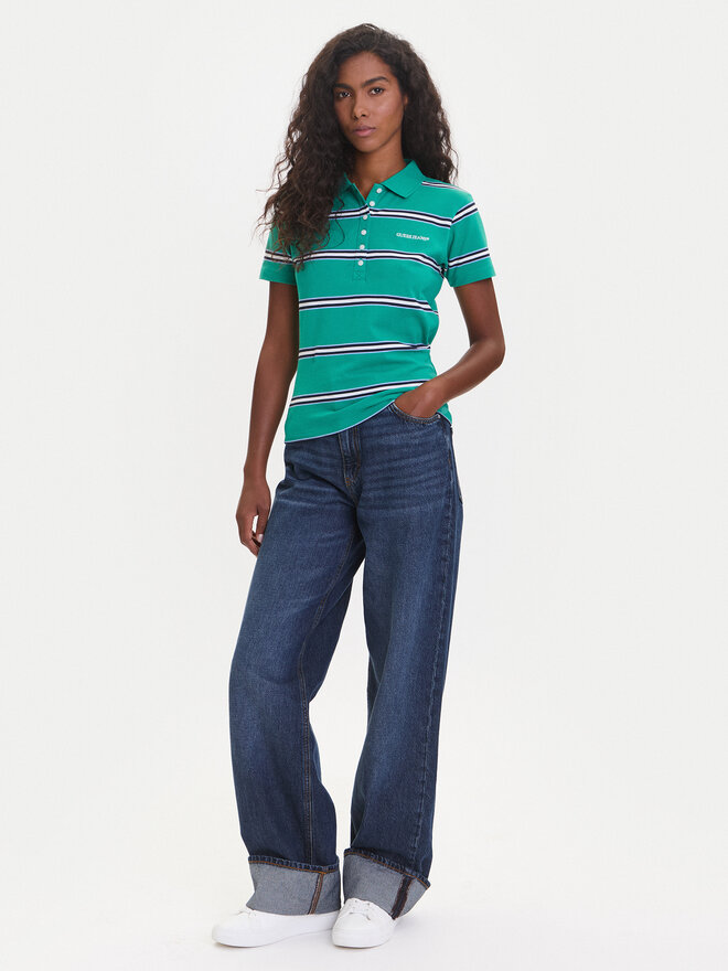 Guess Jeans Guess Jeans Felső 176097 Zöld Classic Fit