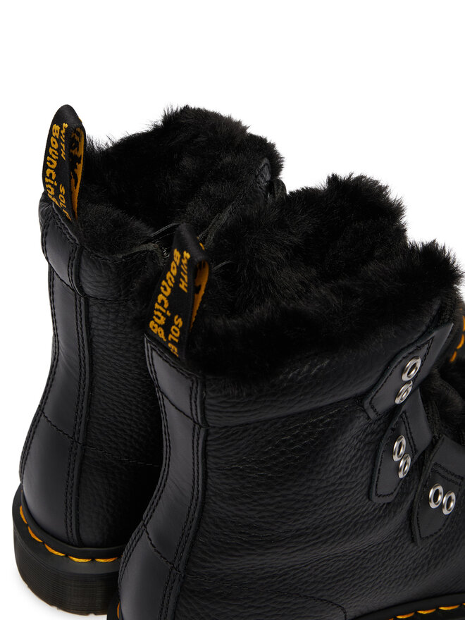 Dr. Martens Schnürstiefeletten Dr. Martens 1460 Faux Fur Lined DM31876001 Schwarz
