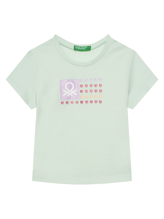 United Colors Of Benetton United Colors Of Benetton Camiseta 3I1XG10HU Verde Regular Fit