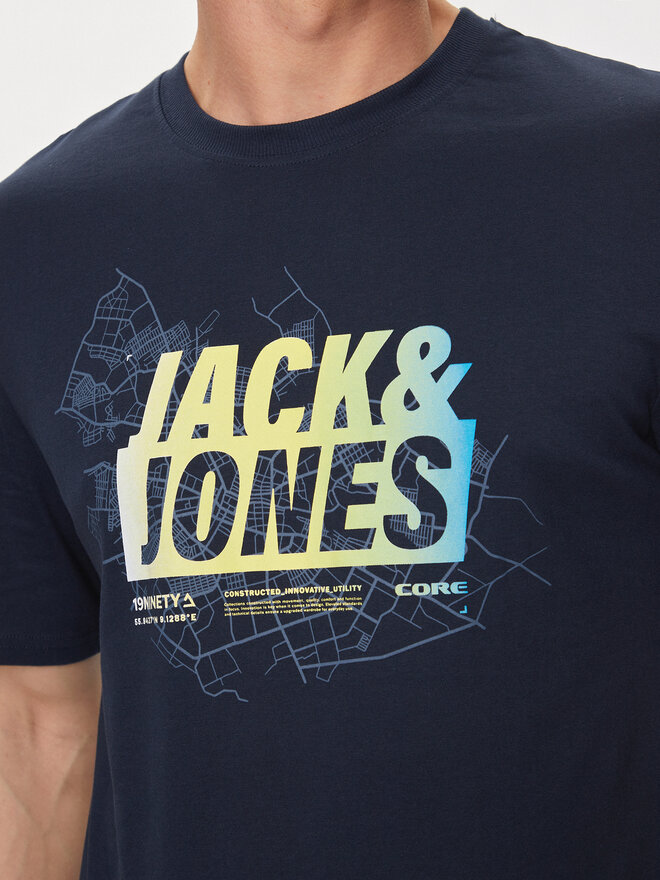 Jack&Jones Jack&Jones Marškinėliai Map 12257908 Tamsiai mėlyna Regular Fit