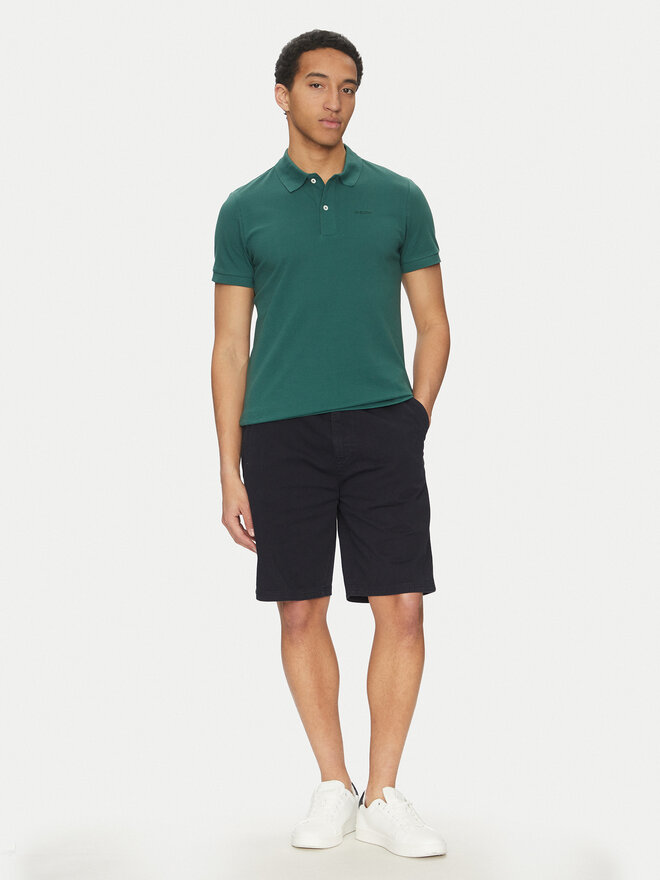Geox Geox Polo marškinėliai M5511B T3240 F3221 Žalia Regular Fit