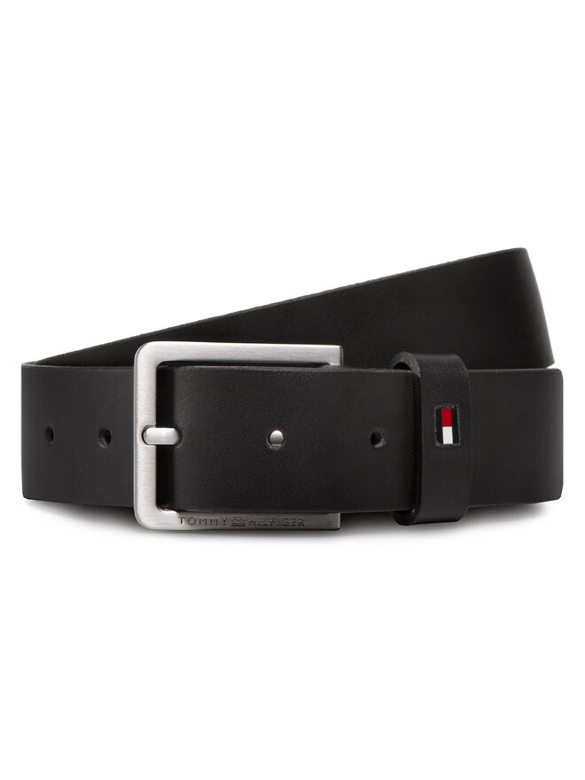 Tommy Hilfiger Pasek Męski Tommy Hilfiger Modern Leather 3.5 Giftbox AM0AM06601 Czarny