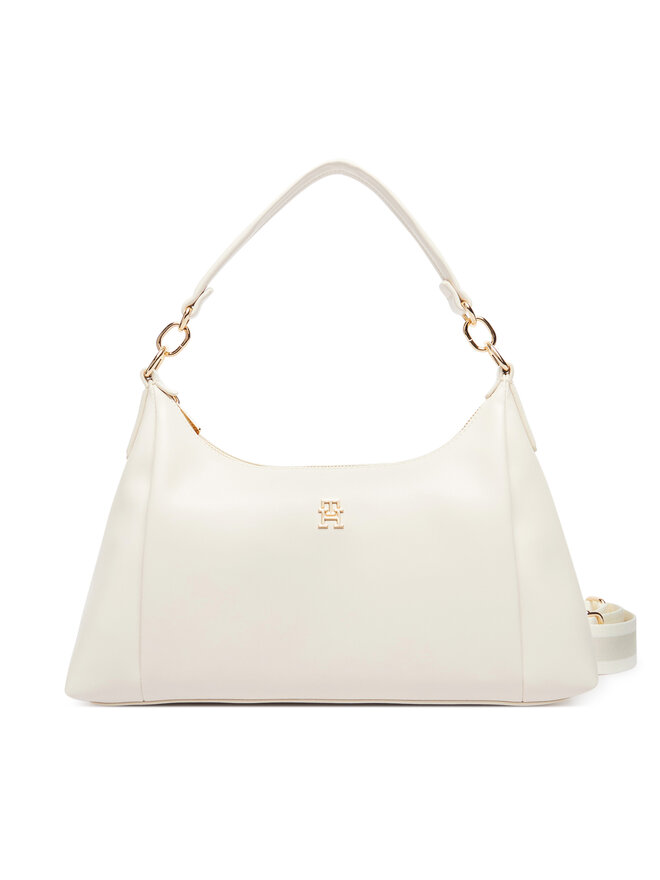 Tommy Hilfiger Handtasche Tommy Hilfiger Th Essential Shoulder Bag AW0AW18373 Beige