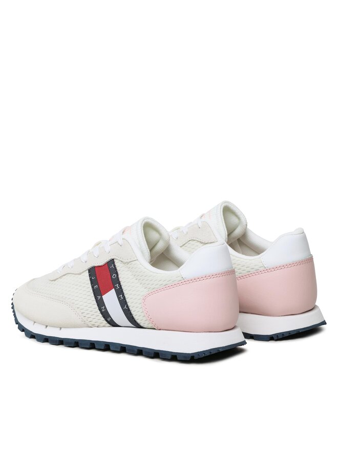 Tommy Jeans Laisvalaikio batai Tommy Jeans Retro Runner EN0EN02121 Écru
