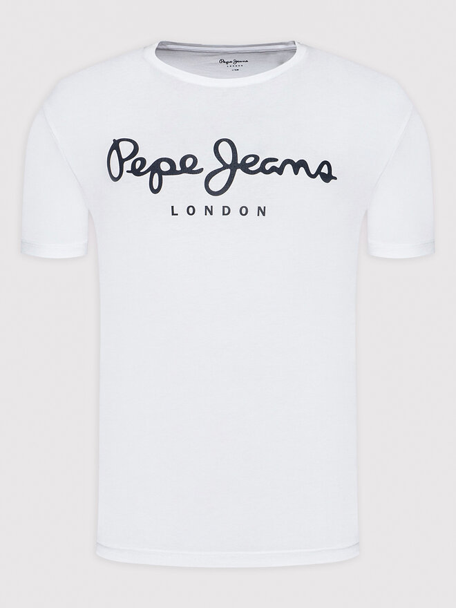 Pepe Jeans Pepe Jeans T-Shirt Original PM508210 Weiß Slim Fit