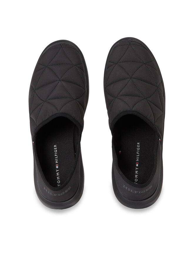 Tommy Hilfiger Pantofole Tommy Hilfiger Hilfiger Warm Hybrid Homeslipper FM0FM04772 Nero