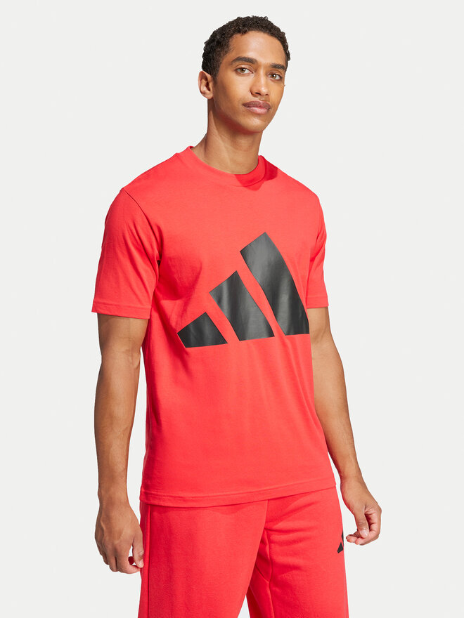 adidas adidas Póló Essentials Big Logo JE8934 Piros Regular Fit