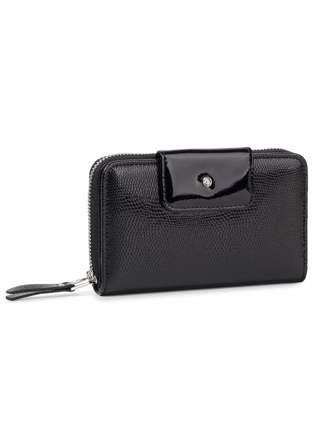 Wojewodzic Geldbörse Wojewodzic WPD76/PC01/PL01 Schwarz