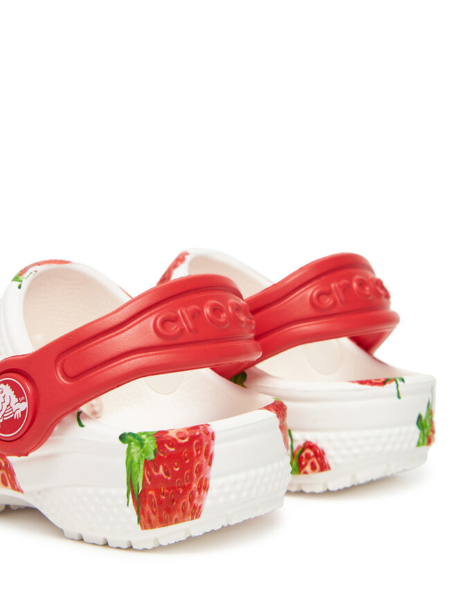 Crocs Шльопанці Crocs Toddler Classic Fresh Fruits Clog 211170 Білий