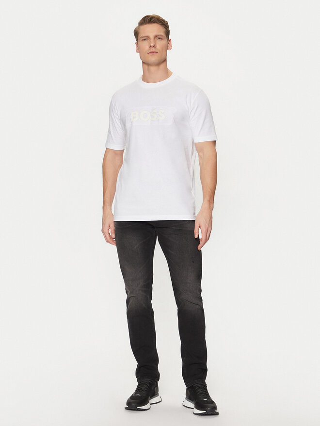 BOSS BOSS Camiseta 50531271 Blanco Regular Fit