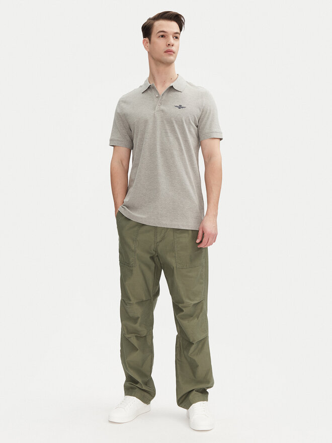Aeronautica Militare Aeronautica Militare Polo marškinėliai 251PO1843P191 Pilka Regular Fit