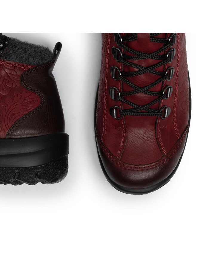 Rieker Botine Rieker L7144-35 Vișiniu