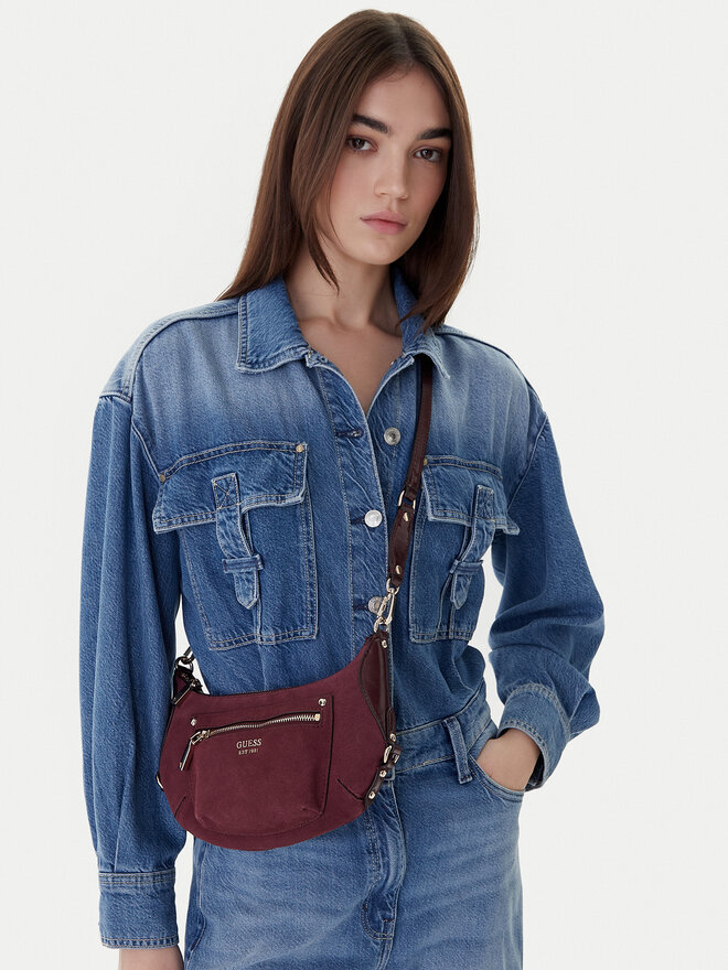 Guess Handtasche Guess Marsha Mini HWSG95 01720 Dunkelrot