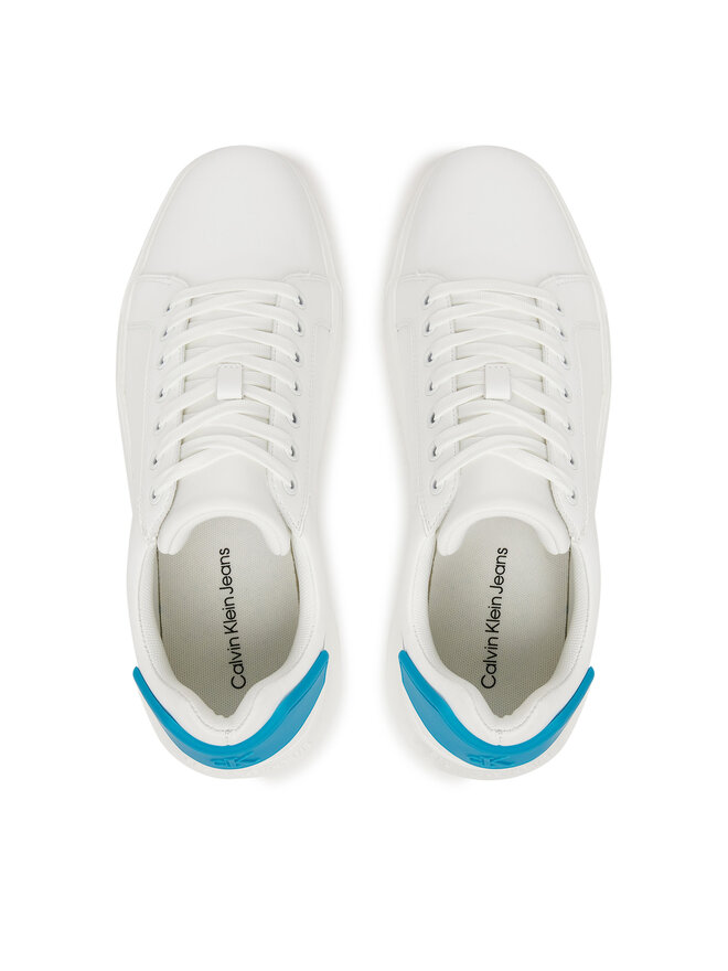 Calvin Klein Jeans Сникърси Calvin Klein Jeans Chunky Cupsole Ru Patch Lth YM0YM01296 Бял