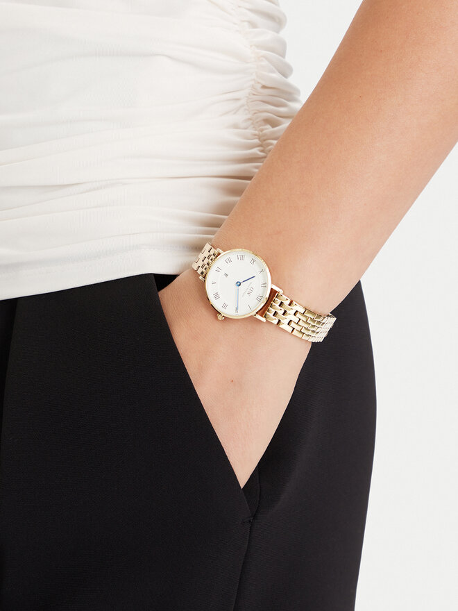 Daniel Wellington Годинник Daniel Wellington Petite Roman Numerals DW00100857 Золотий