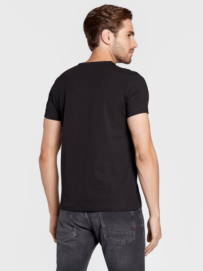 Tommy Hilfiger Tommy Hilfiger Marškinėliai Core Stretch MW0MW27540 Juoda Slim Fit