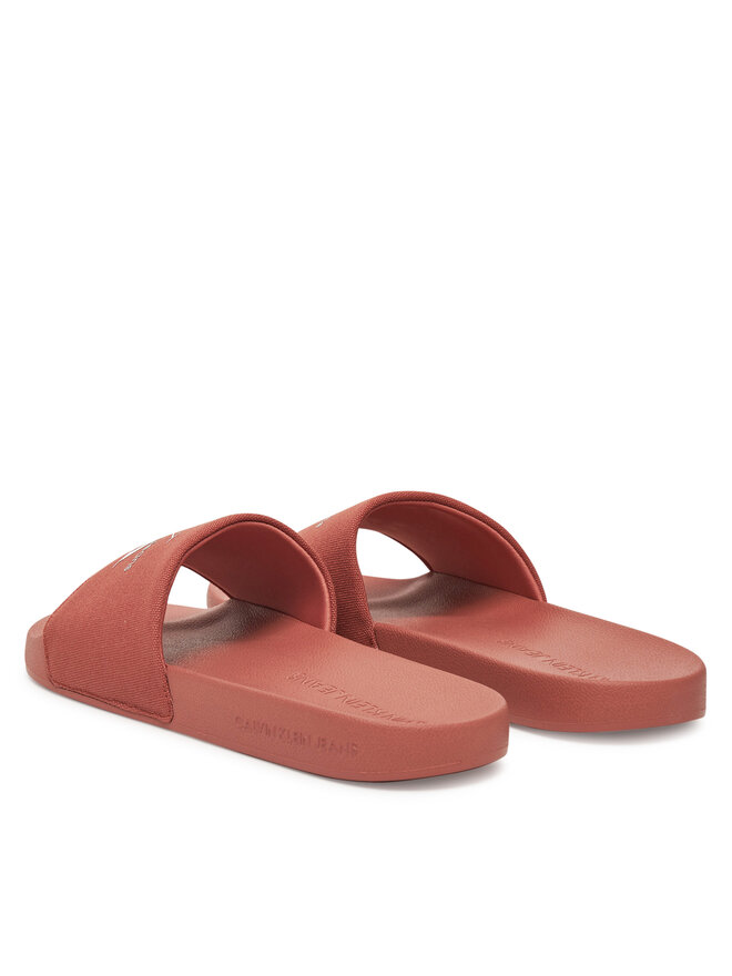 Calvin Klein Jeans Pantoletten Calvin Klein Jeans Slide Monogram Cv YM0YM01271 Korallenfarben