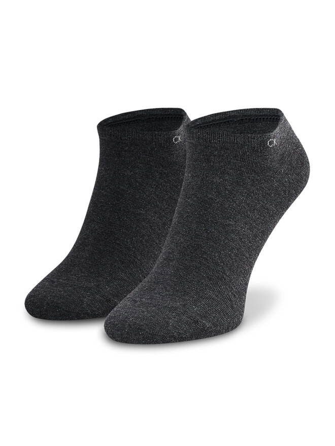 Calvin Klein Комплект 2 чифта къси чорапи мъжки Calvin Klein 701218714 Сив