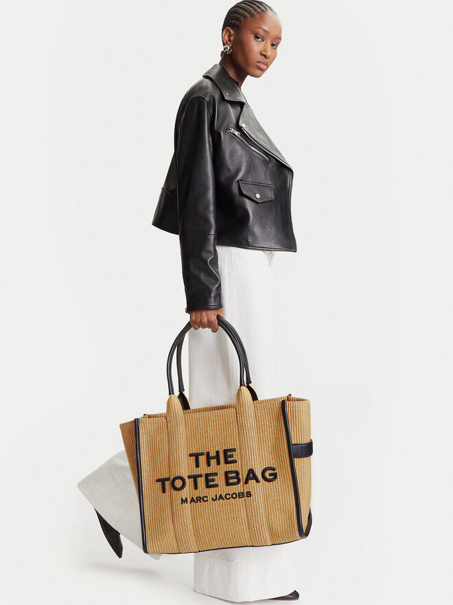 Marc Jacobs Torbica Marc Jacobs The Woven Large Tote Bag 2S4HTT056H03 Bež