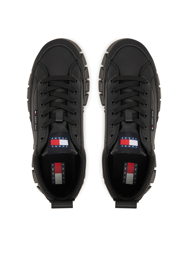Tommy Jeans Sneakers Tommy Jeans Tjw Vulc Flatform Leather EN0EN03008 Schwarz