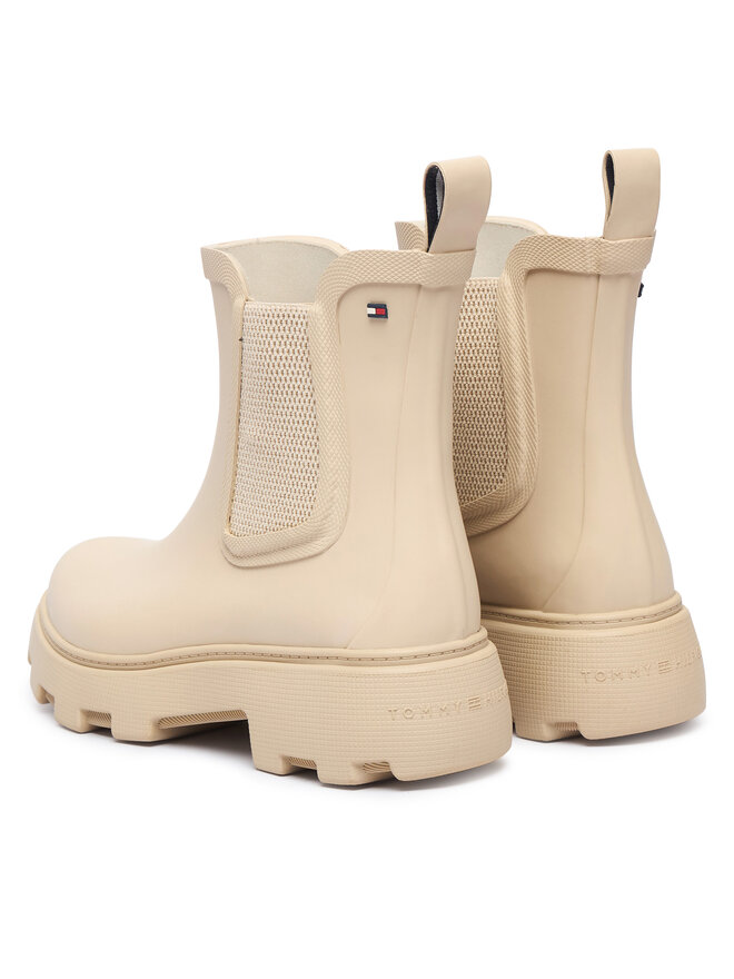 Tommy Hilfiger Gummistiefel Tommy Hilfiger Flag Cleated FW0FW09387 Beige