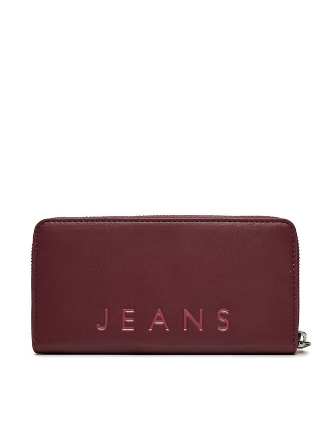 Tommy Jeans Cartera grande para mujer Tommy Jeans AW0AW16485 Guinda/burdeos