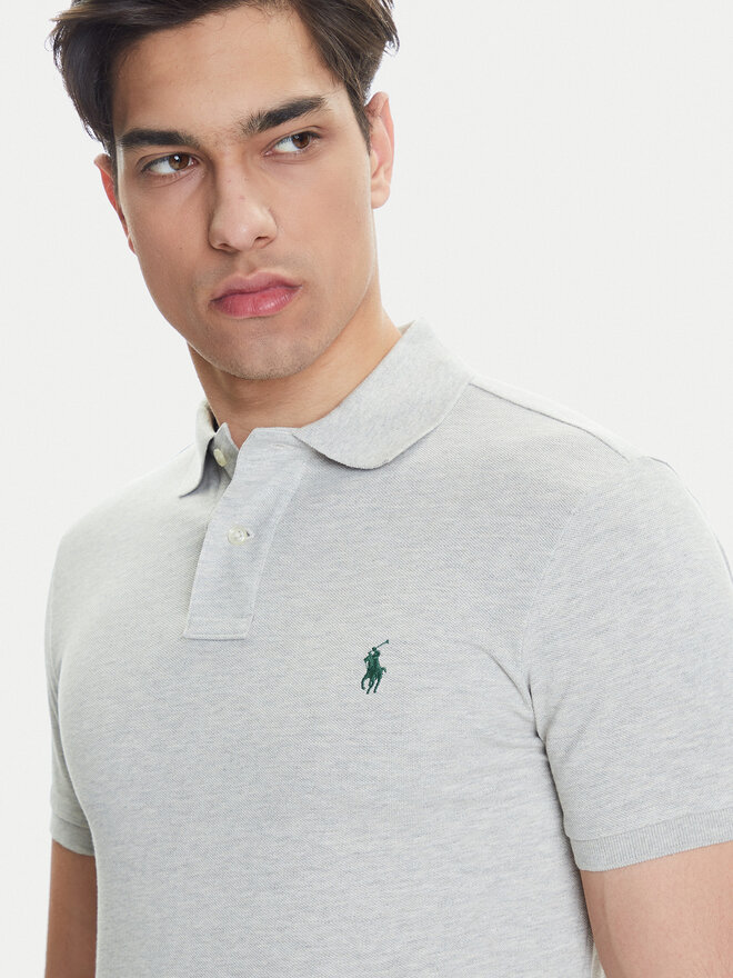 Polo Ralph Lauren Polo Ralph Lauren Poloshirt 710536856463 Grau Slim Fit