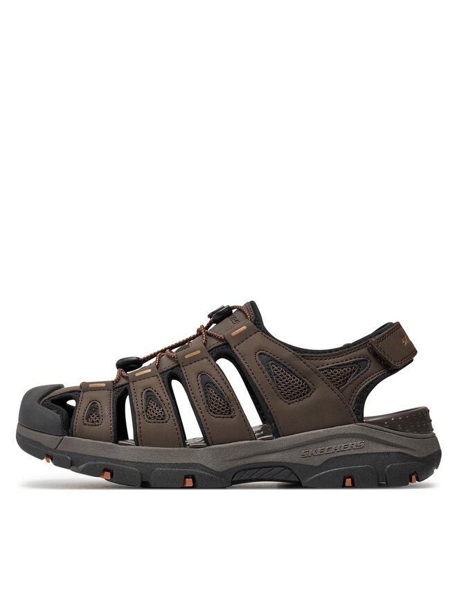 Skechers Sandały Skechers Tresmen-Outseen 204111/CHOC Brązowy