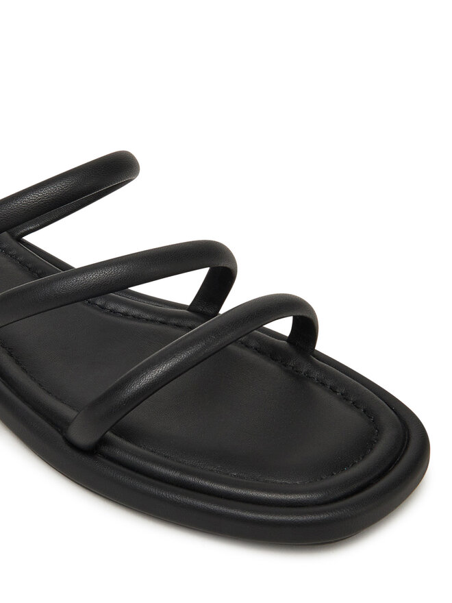 Tommy Hilfiger Παντόφλες Tommy Hilfiger Strappy Leather Mule FW0FW08939 Μαύρο
