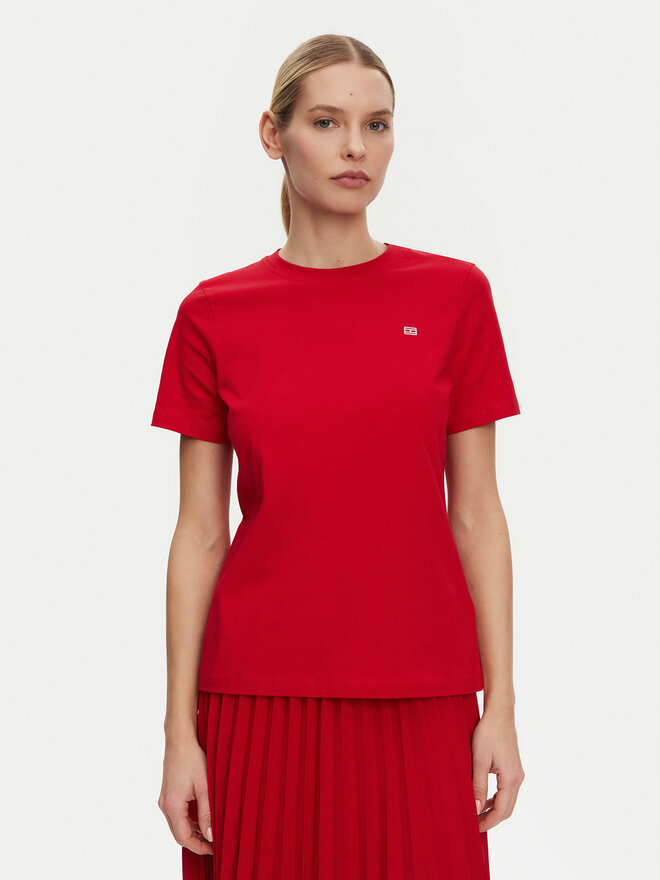 Tommy Hilfiger Tommy Hilfiger Marškinėliai WW0WW45522 Raudona Regular Fit