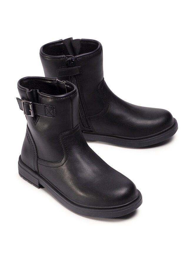 Geox Ботуши Geox J Eclair G.B J049QB 000BC C9999 S Черен