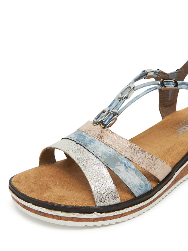 Rieker Sandalen Rieker V36G4-40 Blau
