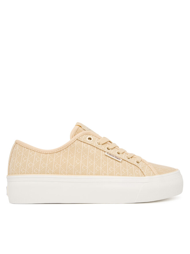 Calvin Klein Sneakers Calvin Klein Vulc Flatf Laceup Jaq Aop HW0HW03265 Hellgelb