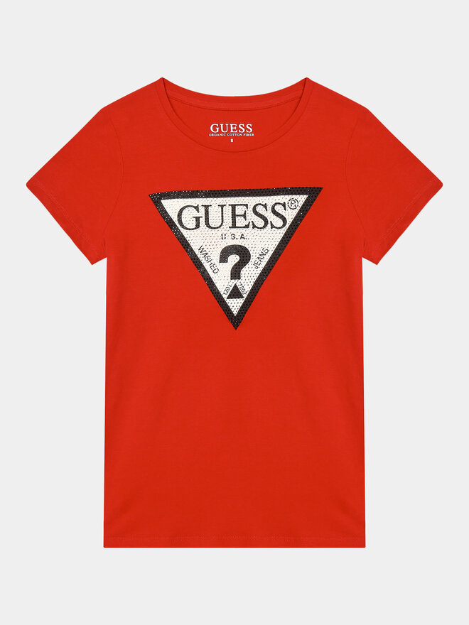 Guess Guess Marškinėliai J2YI51 K6YW1 Raudona Regular Fit