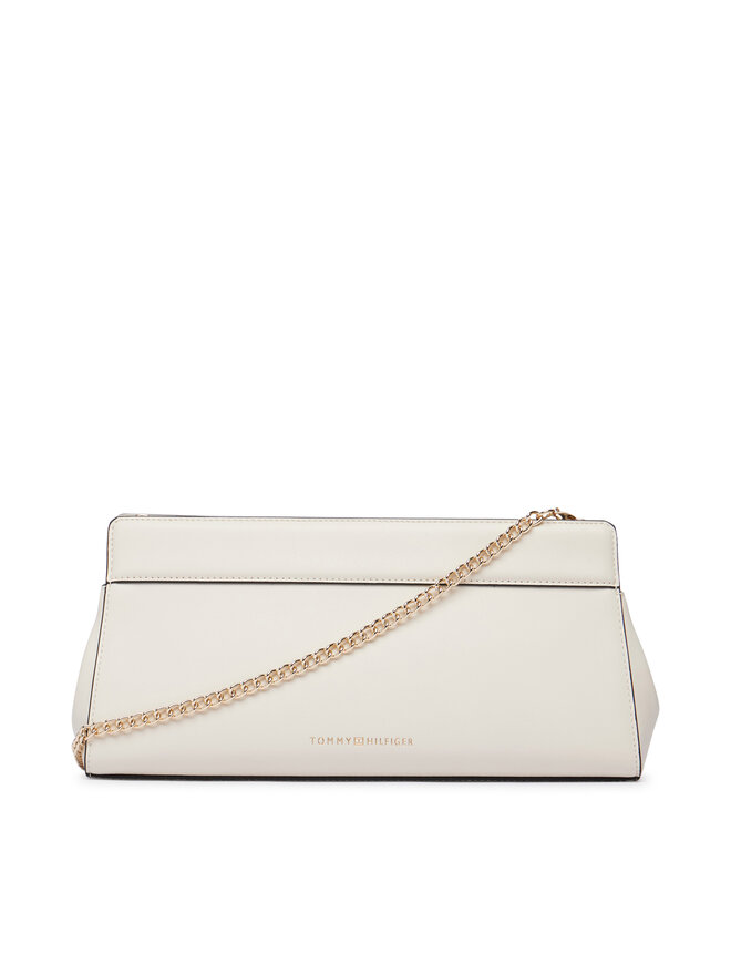 Tommy Hilfiger Handtasche Tommy Hilfiger Th Modern Clutch AW0AW18727 Creme
