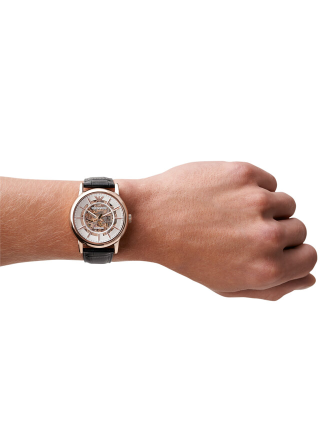 Emporio Armani Zegarek Emporio Armani Meccanico AR60007 Czarny