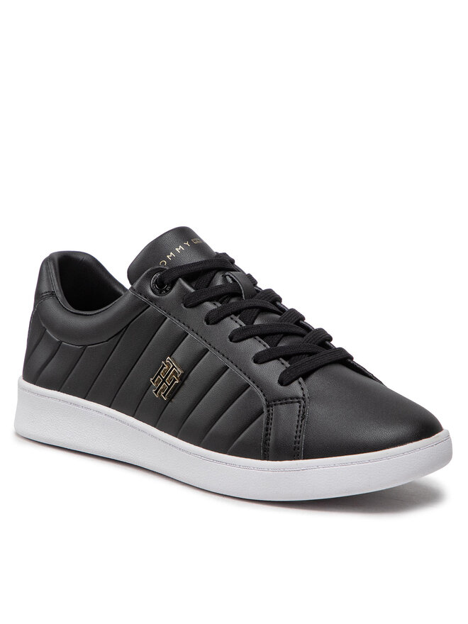 Tommy Hilfiger Tenisice Tommy Hilfiger Th Bio Court Sneaker Classic FW0FW06802 Crna